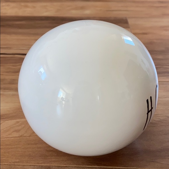 Pier 1 HOME white ceramic decorative sphere - Picture 7 of 12